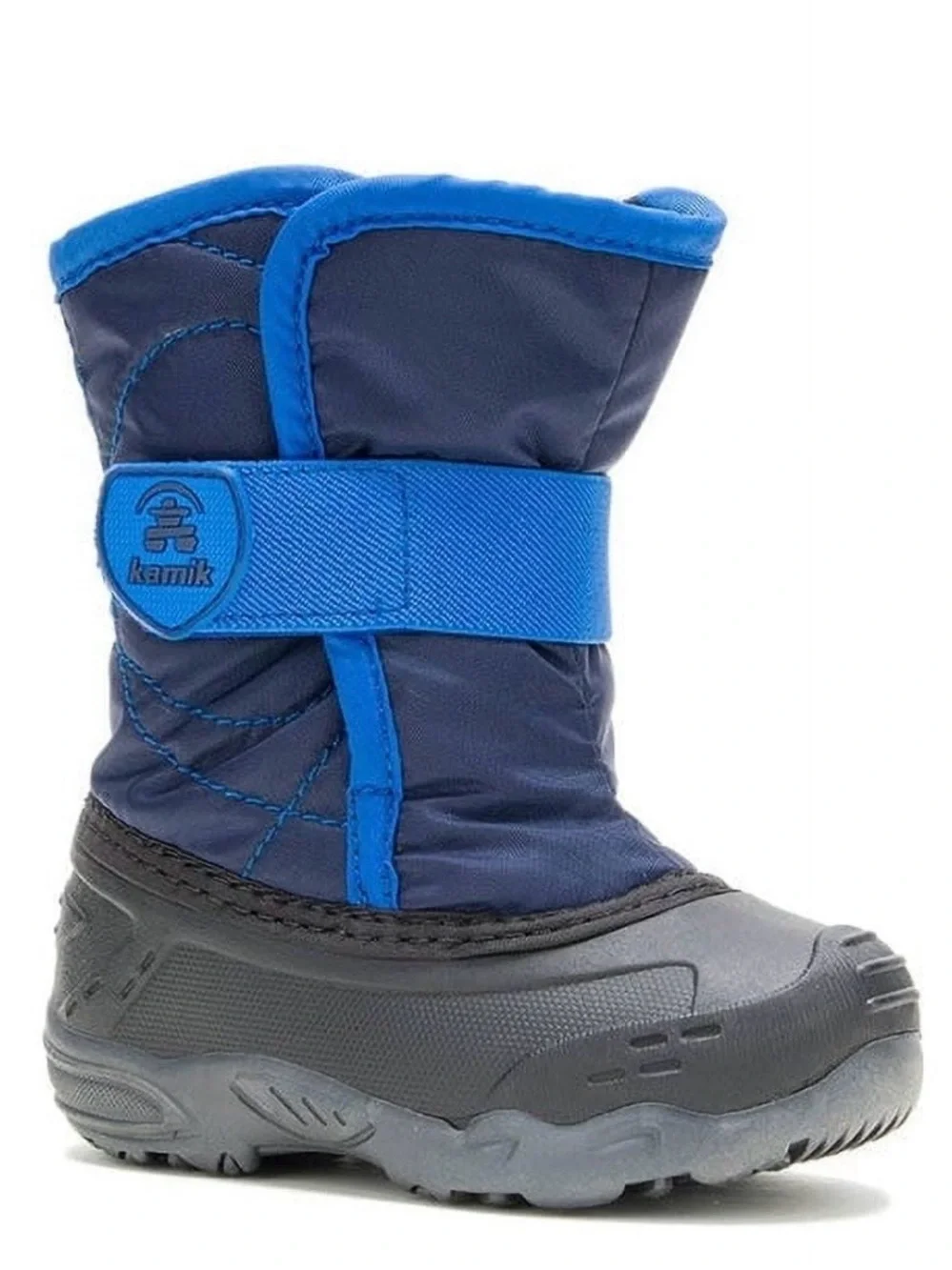 Kamik Toddler Navy and Bright Blue Waterproof Snow Boot Size 6